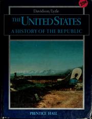 Cover of: The United States by James West Davidson