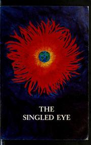 Cover of: The singled eye: poems