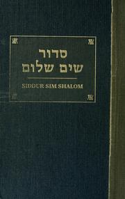 Cover of: Siddur Sim Shalom