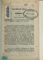 Cover of: Culturhistorische Skizzen aus Schässburg