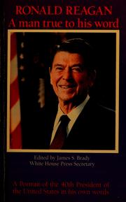 Cover of: Ronald Reagan, a man true to his word by Ronald Reagan