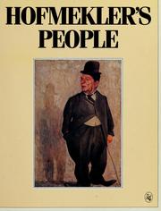 Cover of: Hofmekler's people by Ori Hofmekler