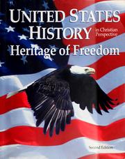 Cover of: United States history in Christian perspective: Heritage of freedom