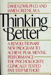 Cover of: Thinking better by David Lewis