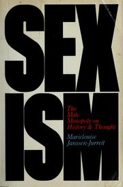 Cover of: Sexism by Marielouise Janssen-Jurreit