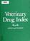 Cover of: Veterinary drug index