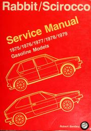 Cover of: Volkswagen Rabbit, Scirocco service manual, 1975/1976/1977/1978/1979/ gasoline models. by 