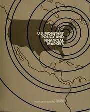 Cover of: U.S. monetary policy and financial markets