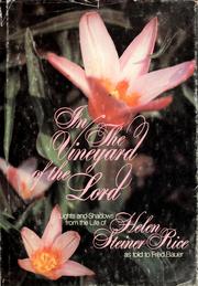 Cover of: In the vineyard of the Lord by Helen Steiner Rice
