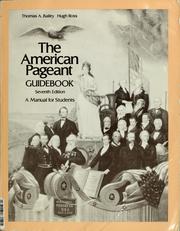 Cover of: The American pageant guidebook by Thomas Andrew Bailey