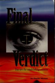 Cover of: Final verdict by Charles Nieman