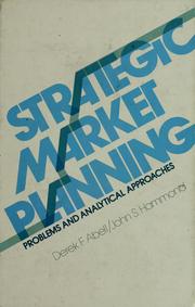 Cover of: Strategic market planning: problems and analytical approaches