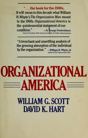 Cover of: Organizational America by William G. Scott