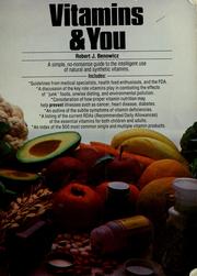 Vitamins and You by Robert J. Benowicz