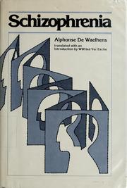 Cover of: Schizophrenia by Alphonse de Waelhens