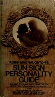 Cover of: Robin MacNaughton's sun sign personality guide
