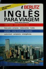 Cover of: Inglês para viagem: edic̜ão Norte-americana