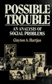 Cover of: Possible trouble: an analysis of social problems