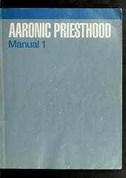 Cover of: Aaronic priesthood by Oscar Walter McConkie