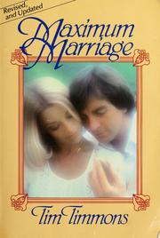 Cover of: Maximum marriage by Tim Timmons