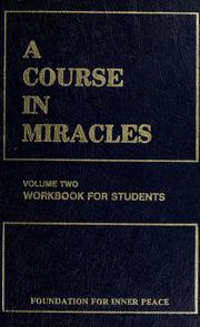 Cover of: A course in miracles. by Foundation for Inner Peace.