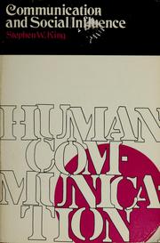 Cover of: Human Communication
