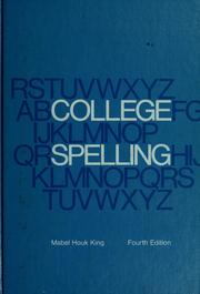 Cover of: College spelling