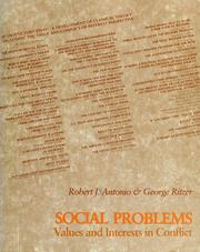 Cover of: Social problems by Robert J. Antonio