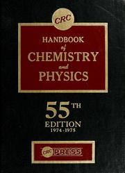 Cover of: CRC handbook of chemistry and physics by Robert C. Weast, editor.