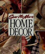 Cover of: Sew-no-more home decor. by 
