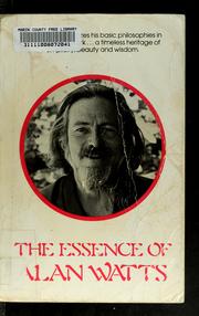 Cover of: The essence of Alan Watts