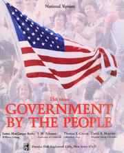 Cover of: Government by the people by James MacGregor Burns