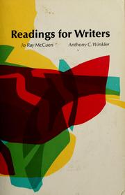Cover of: Readings for writers by Jo Ray McCuen