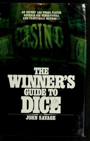 Cover of: The winner's guide to dice by Scott Meredith