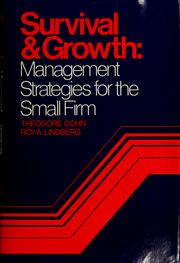 Cover of: Survival & growth: management strategies for the small firm