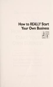 Cover of: Inc. magazine presents how to really start your own business by David E Gumpert