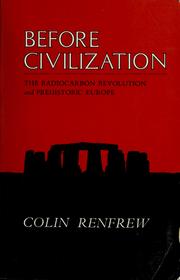 Cover of: Before civilization by Colin Renfrew