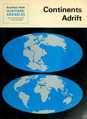 Cover of: Continents adrift; readings from Scientific American. by With introductions by J. Tuzo Wilson.