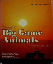 Cover of: Treasury of big game animals.