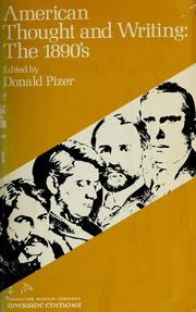 Cover of: American thought and writing by Donald Pizer