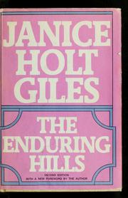 Cover of: The enduring hills.