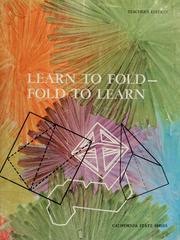 Cover of: Learn to fold--fold to learn