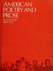 Cover of: American poetry and prose by Norman Foerster