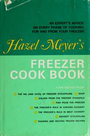 Cover of: Hazel Meyer's freezer cook book.