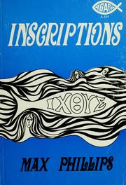 Cover of: Inscriptions.