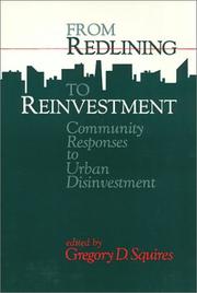 Cover of: From Redlining to Reinvestment: Community Responses to Urban Disinvestment (Conflicts in Urban and Regional Development)