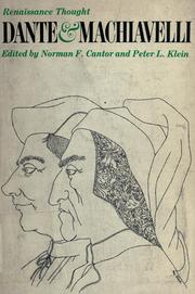 Cover of: Renaissance thought: Dante & Machiavelli