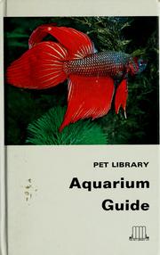 Cover of: Pet Library's aquarium guide