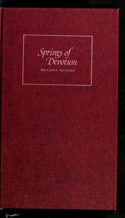 Cover of: Springs of devotion by Arthur Wortman
