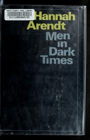 Cover of: Men in dark times. by Hannah Arendt